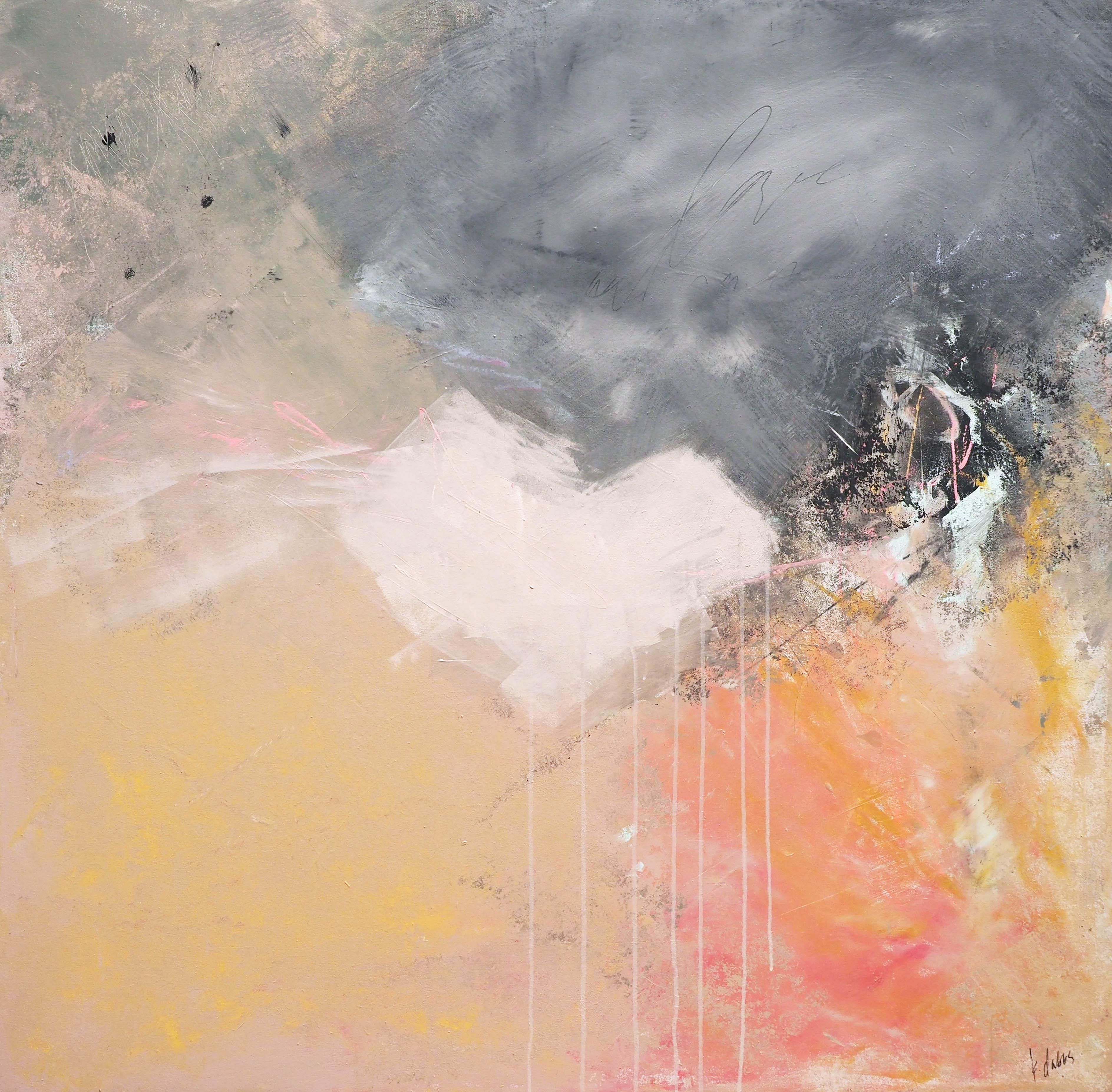 Kristen Dabbs Abstract Painting - Love Is All We Need