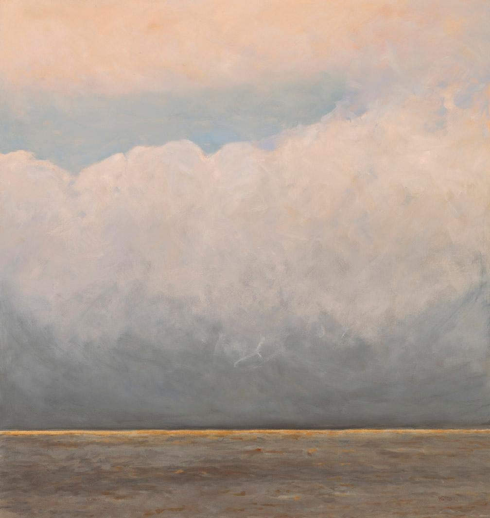 Kristen Garneau Landscape Painting - Evening Fog