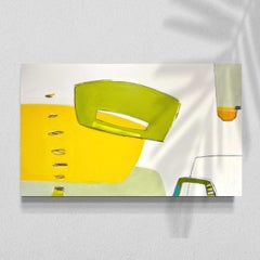 "A Day in the Desert", Abstract Acrylic Painting on Canvas, 50"x30"