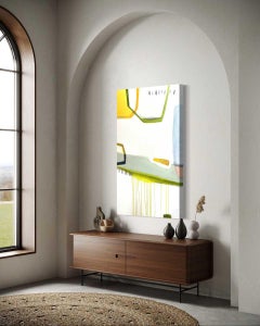 Saguaro No. 2 Abstract Painting, Acrylic on Canvas, 50"x30".