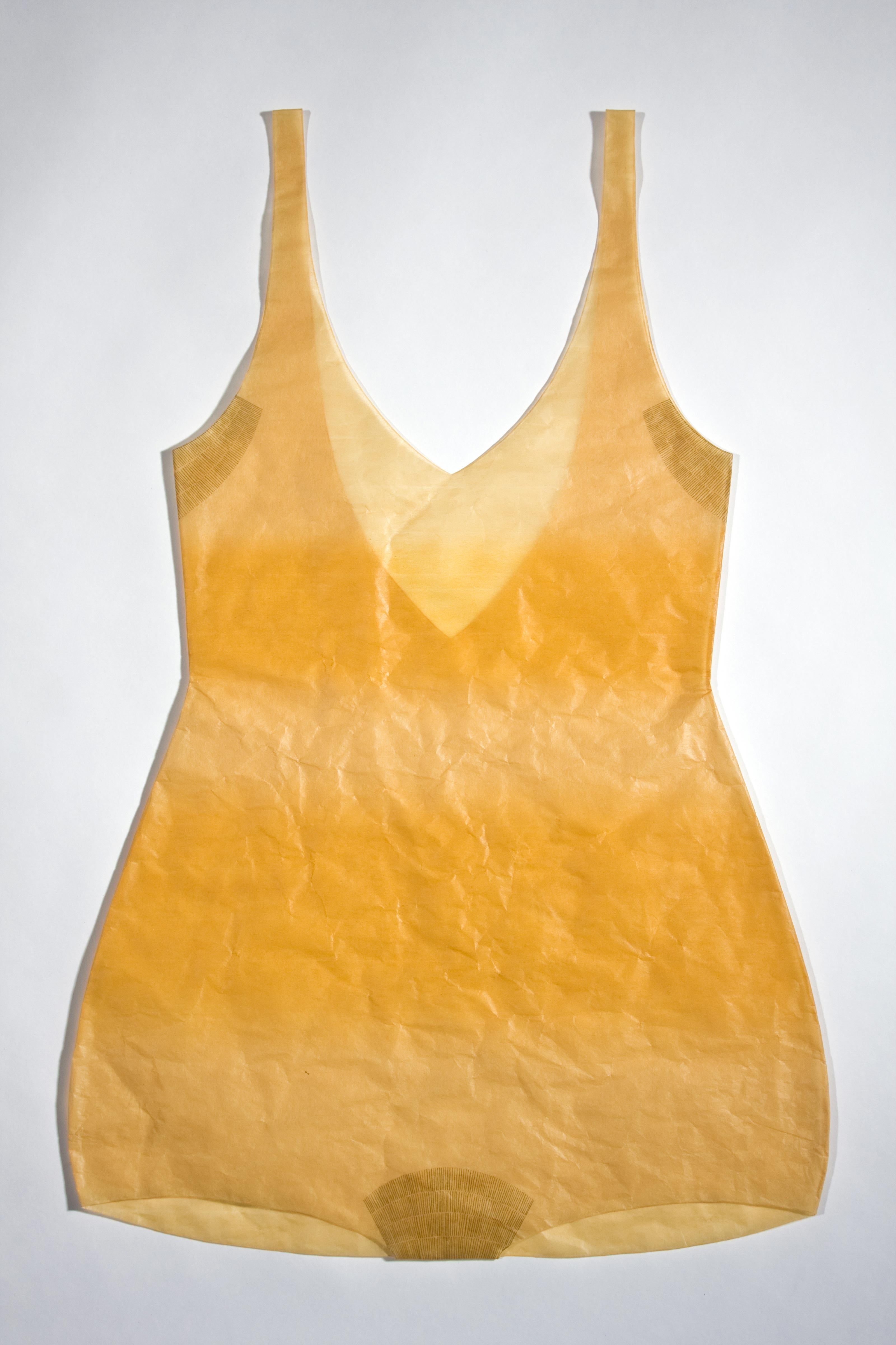 marigold wide band sheer suit