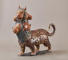 Beast of the Apocalypse, 21st Century Contemporary Ceramic of Animal