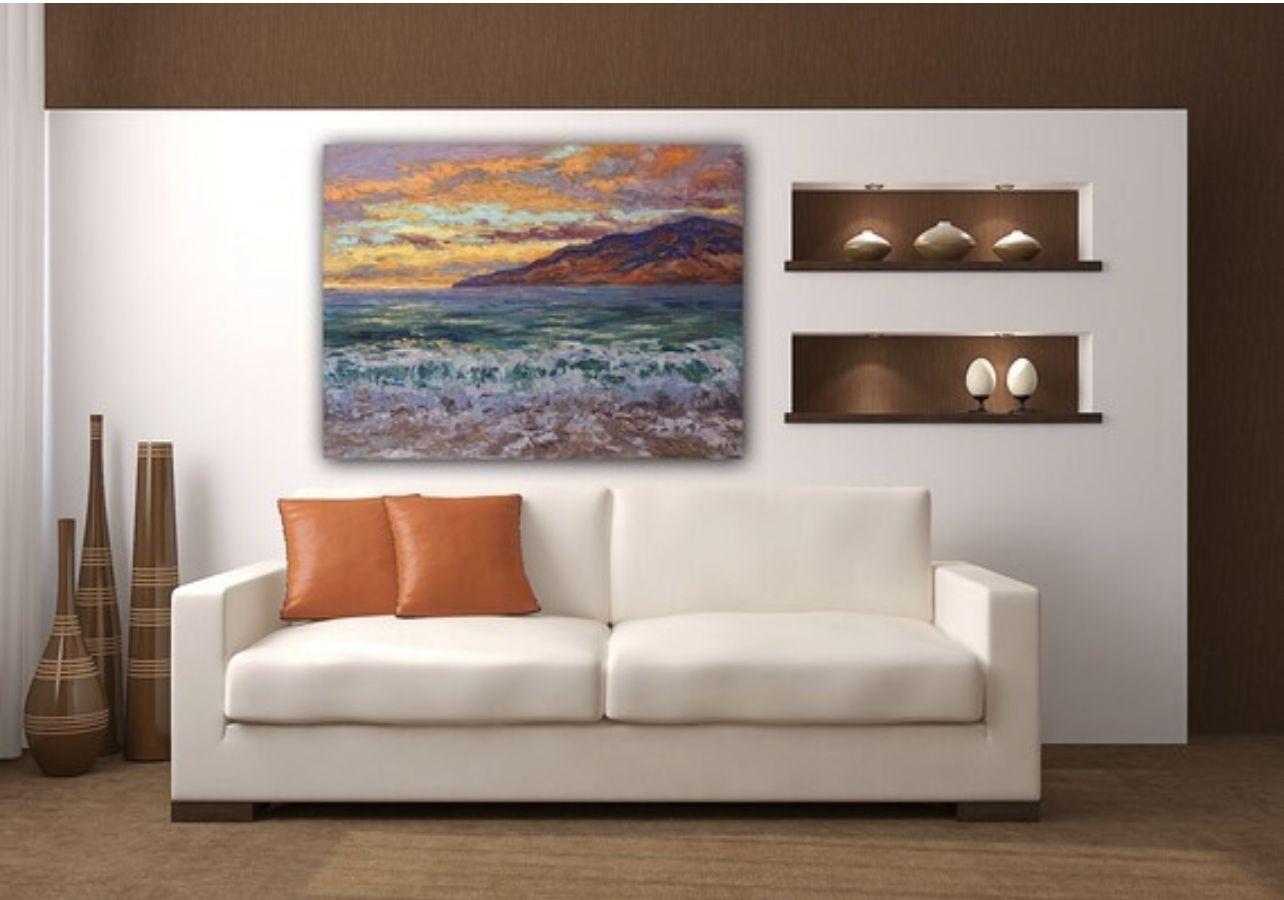 An Evening On Maui, Painting, Oil on Canvas For Sale 3
