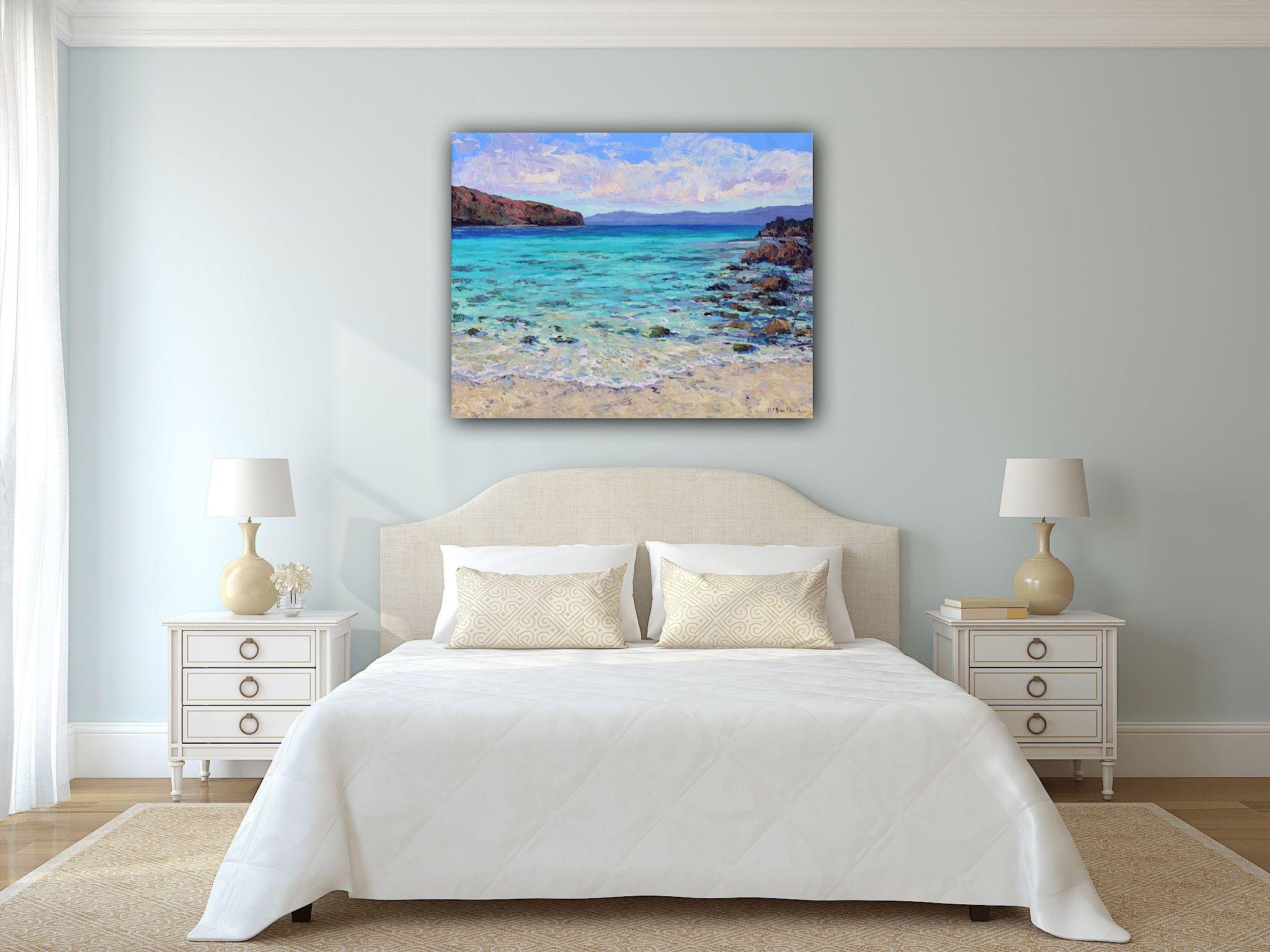 Balandra Bay, Das Meer von Cortez, Gemälde, Öl auf Leinwand im Angebot 1