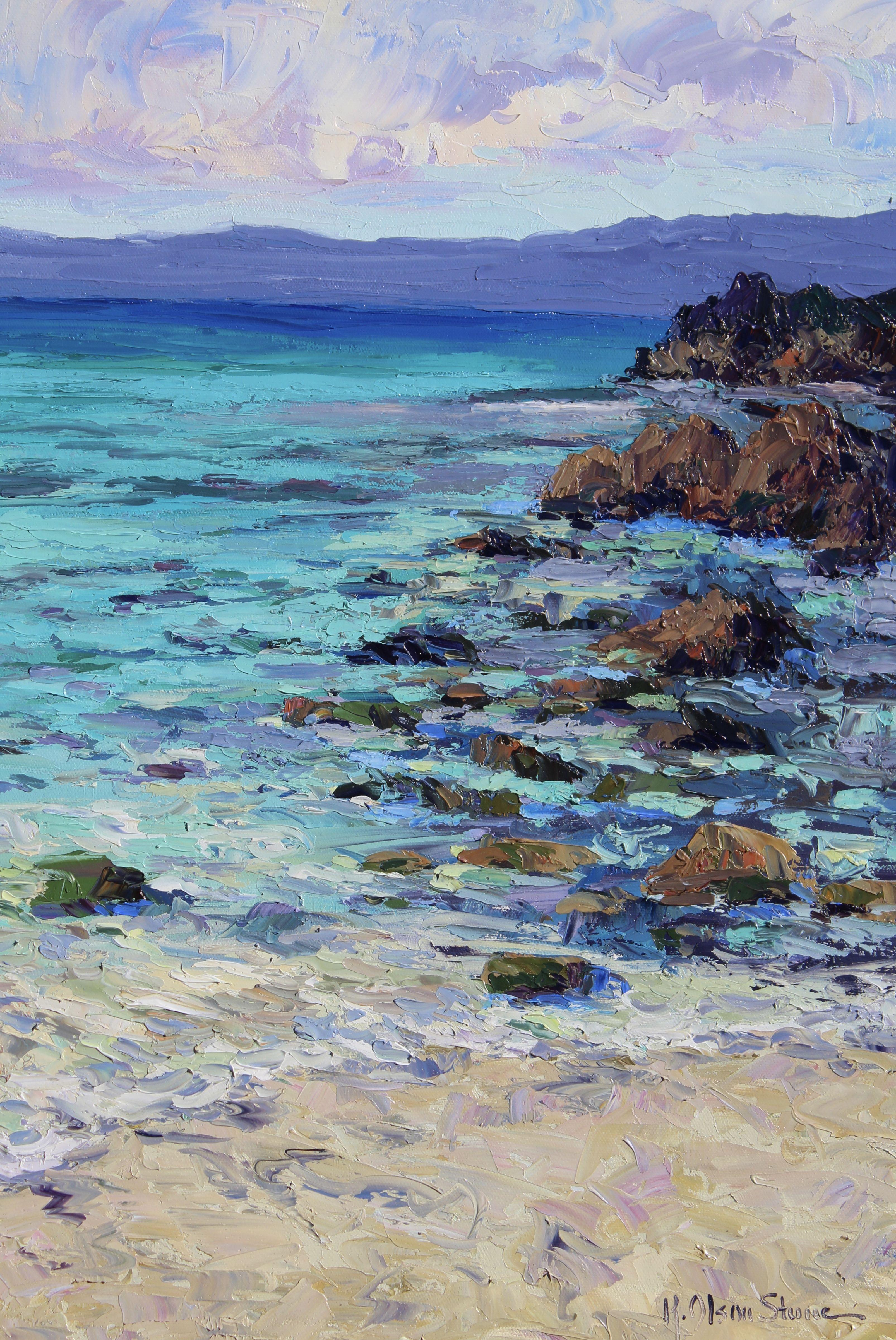 Balandra Bay, The Sea Of Cortez, Painting, Oil on Canvas For Sale 4