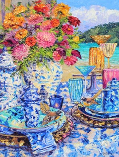 Birds of a Feather- original abstrakter Impressionismus Landschaft - zeitgenössische Kunst