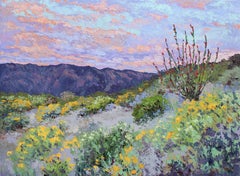 Desert Glow, Gemälde, Öl auf Leinwand