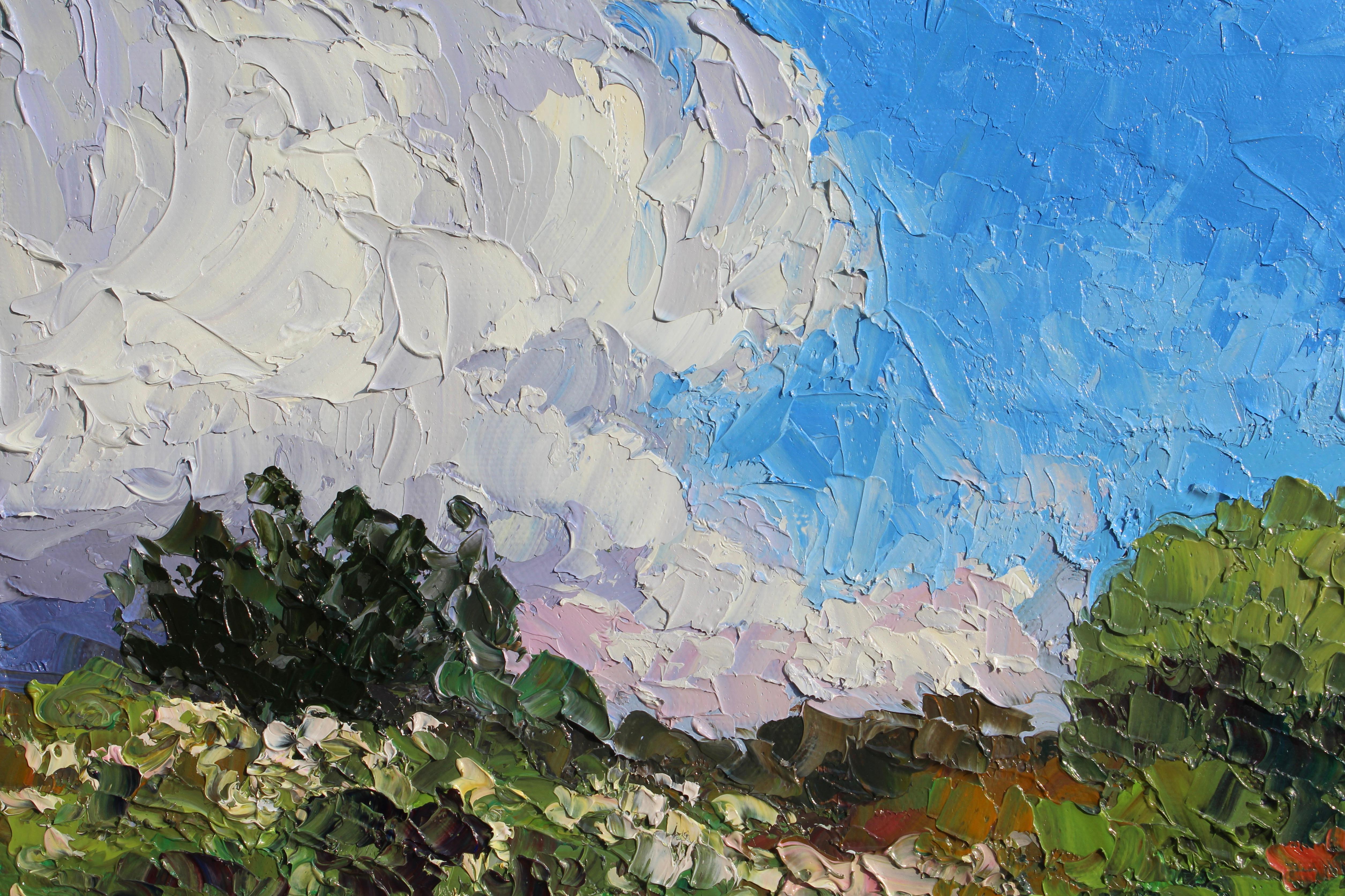 Questa eccezionale opera d'arte è attualmente in mostra e in vendita presso la Signet Contemporary Art Gallery e online.

Inondato di luce dorata, French Garden Path è una vibrante celebrazione della bellezza selvaggia della campagna. Il sentiero
