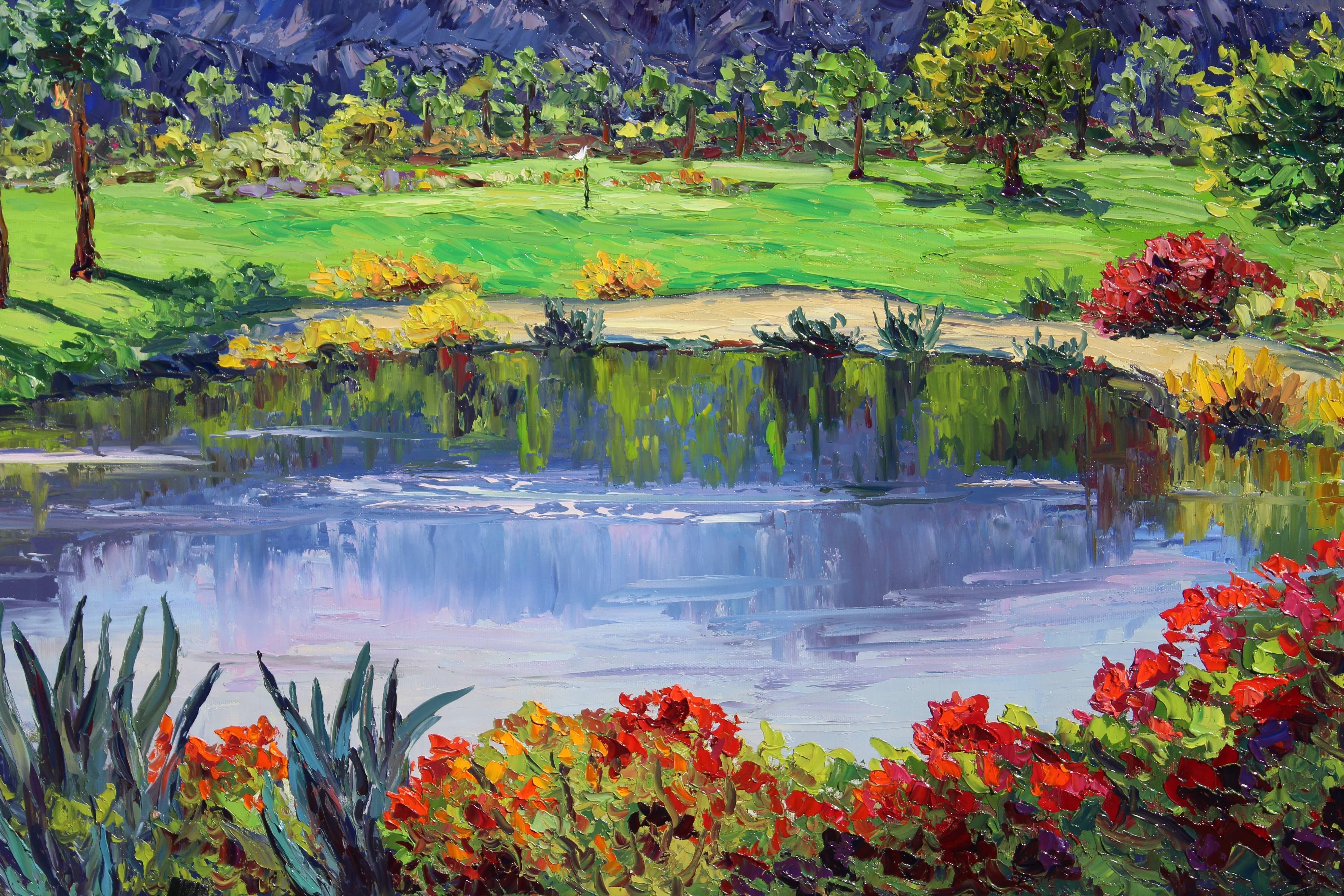 Indian Wells, Painting, Oil on Canvas For Sale 2