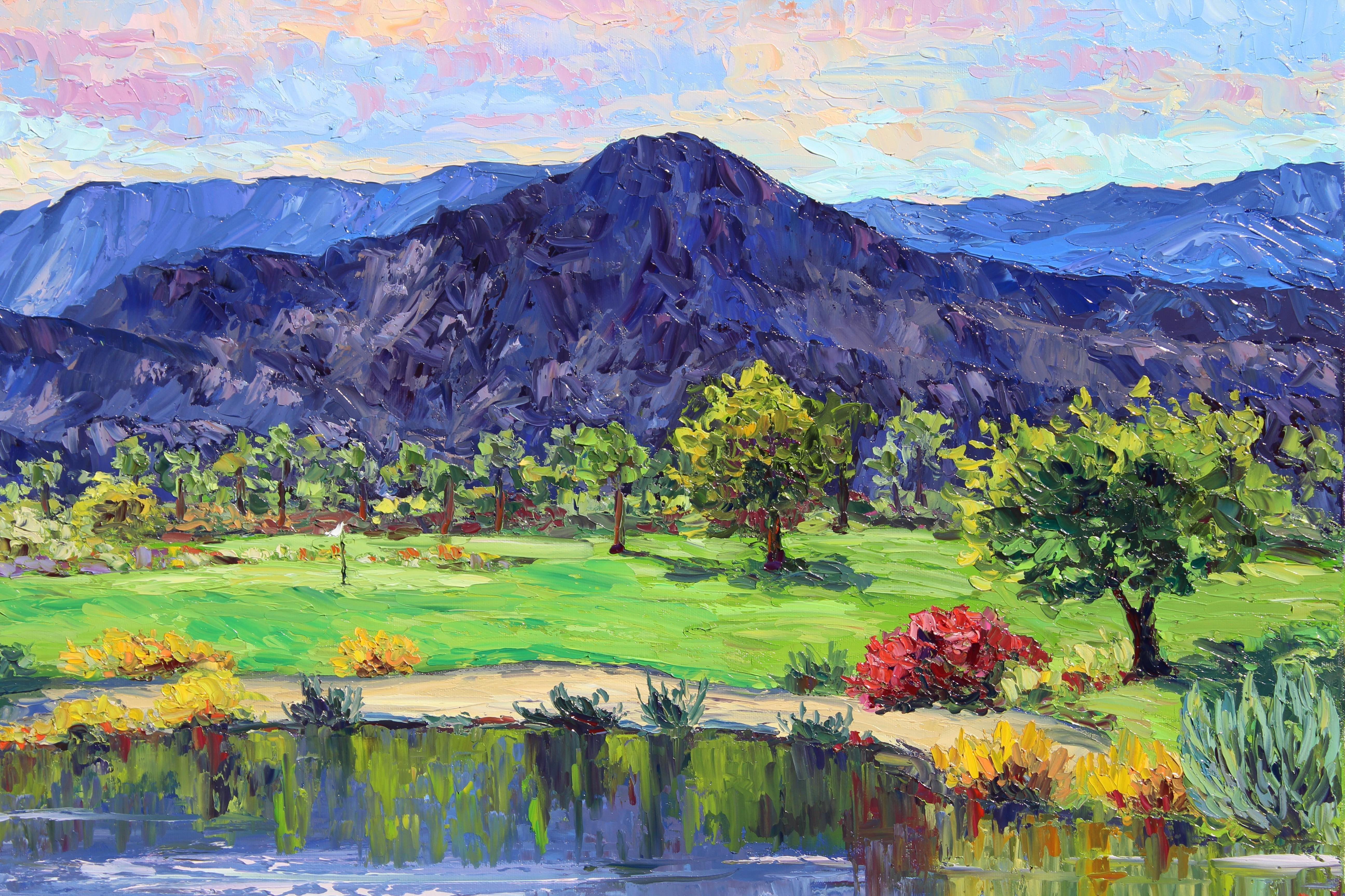 Indian Wells, Painting, Oil on Canvas For Sale 3