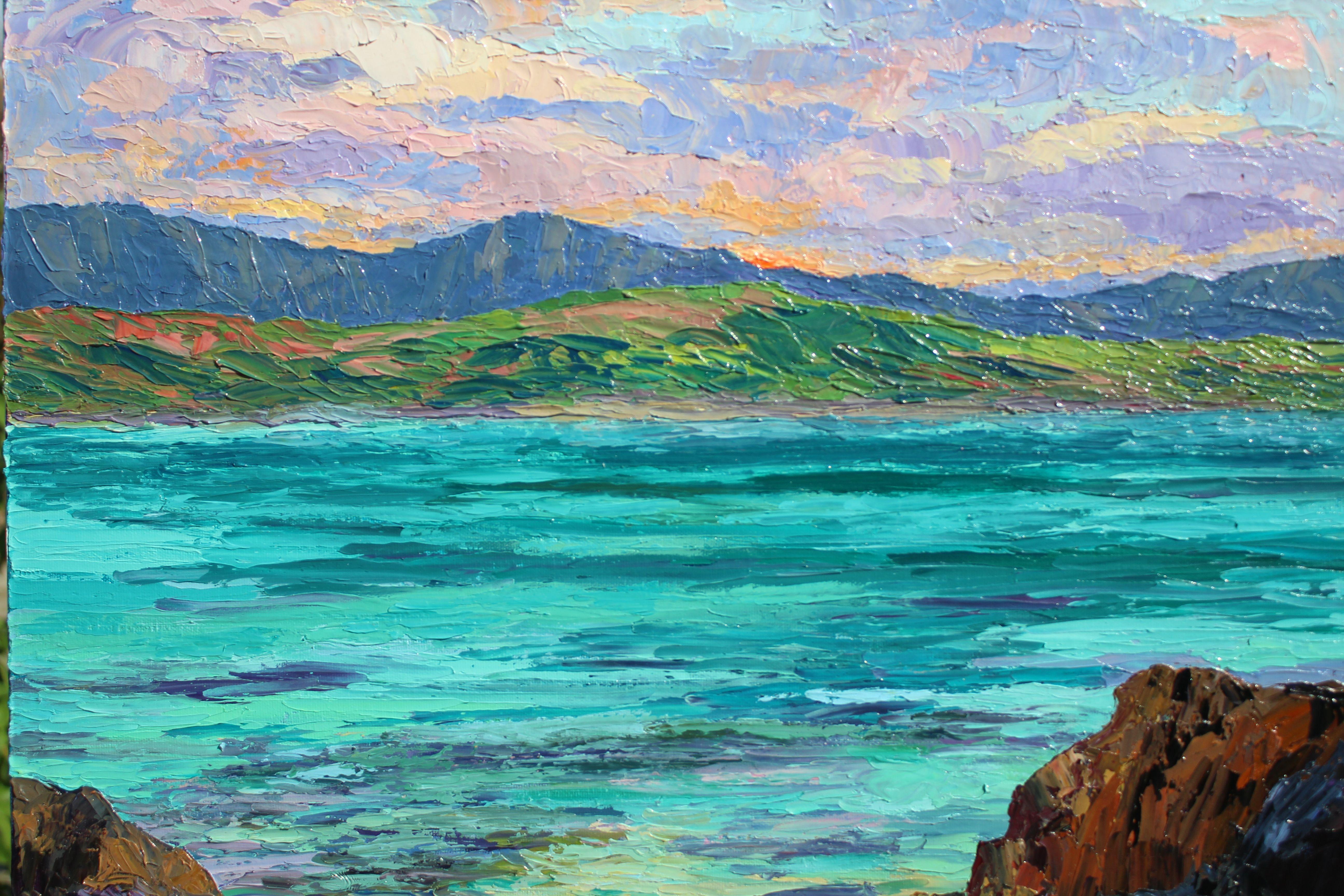 Kailua Escape, Gemälde, Öl auf Leinwand (Impressionismus), Painting, von Kristen Olson Stone