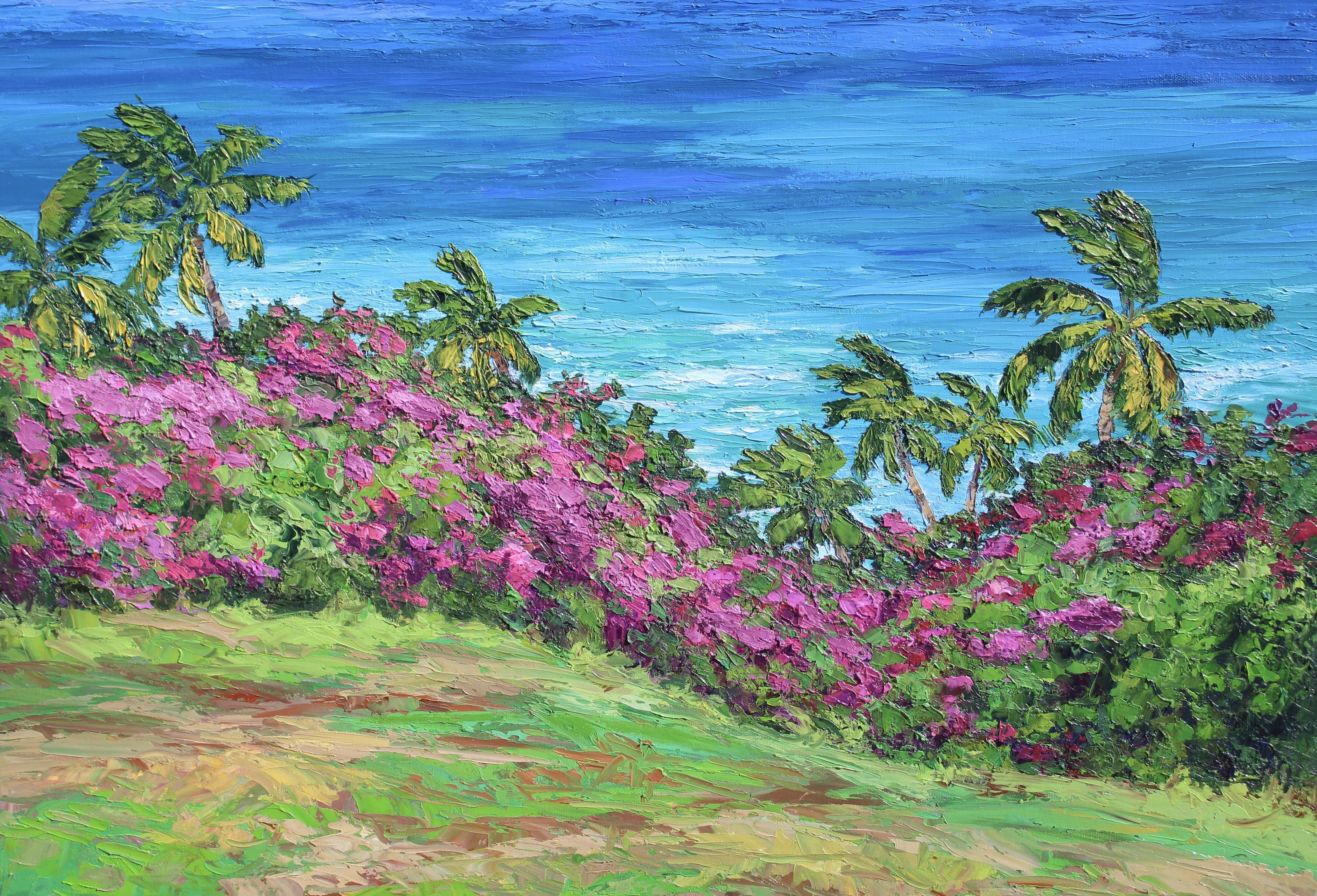 Magical Maui, Painting, Oil on Canvas For Sale 2