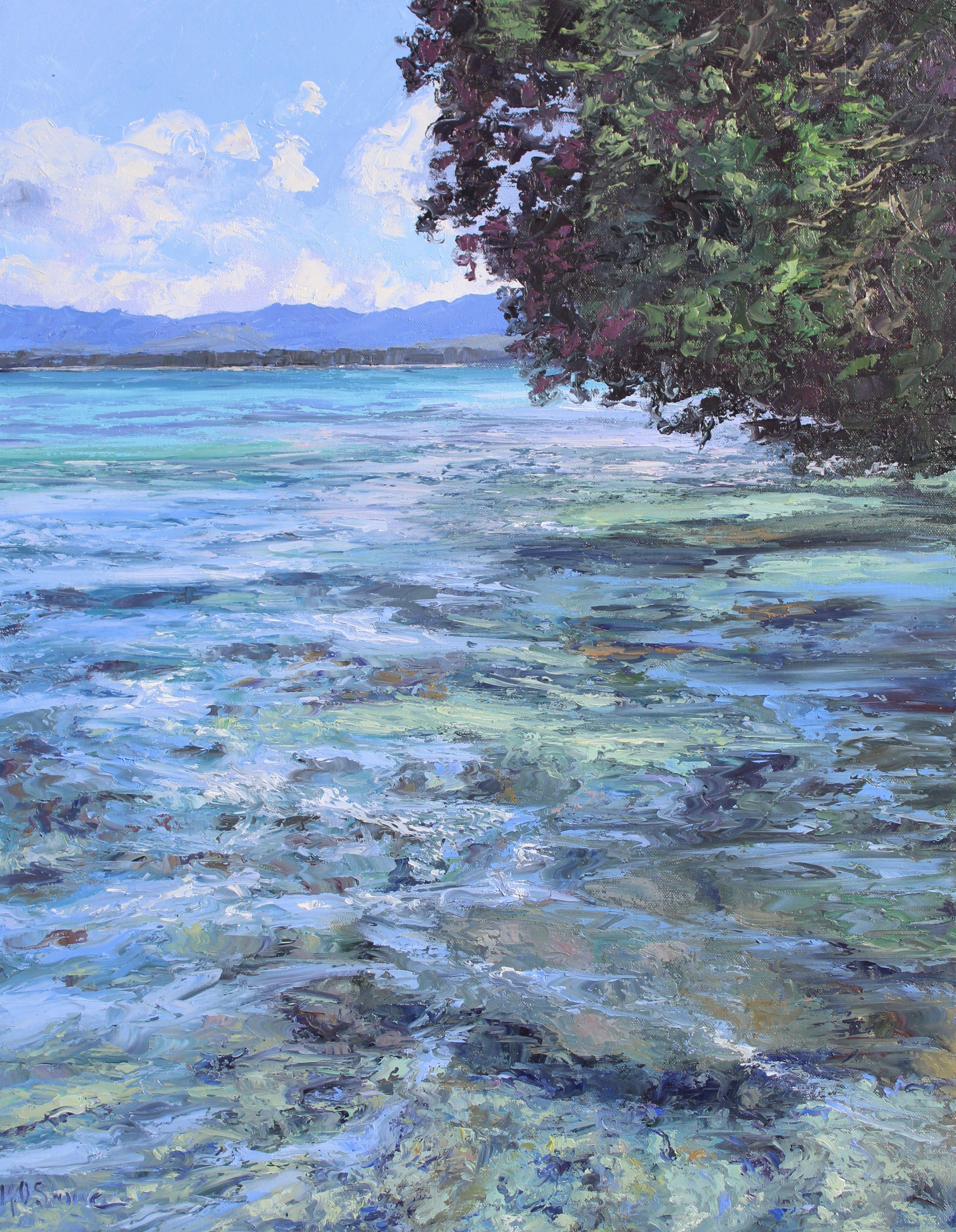 Neuseeländischer Sommer, Gemälde, Öl auf Leinwand – Painting von Kristen Olson Stone