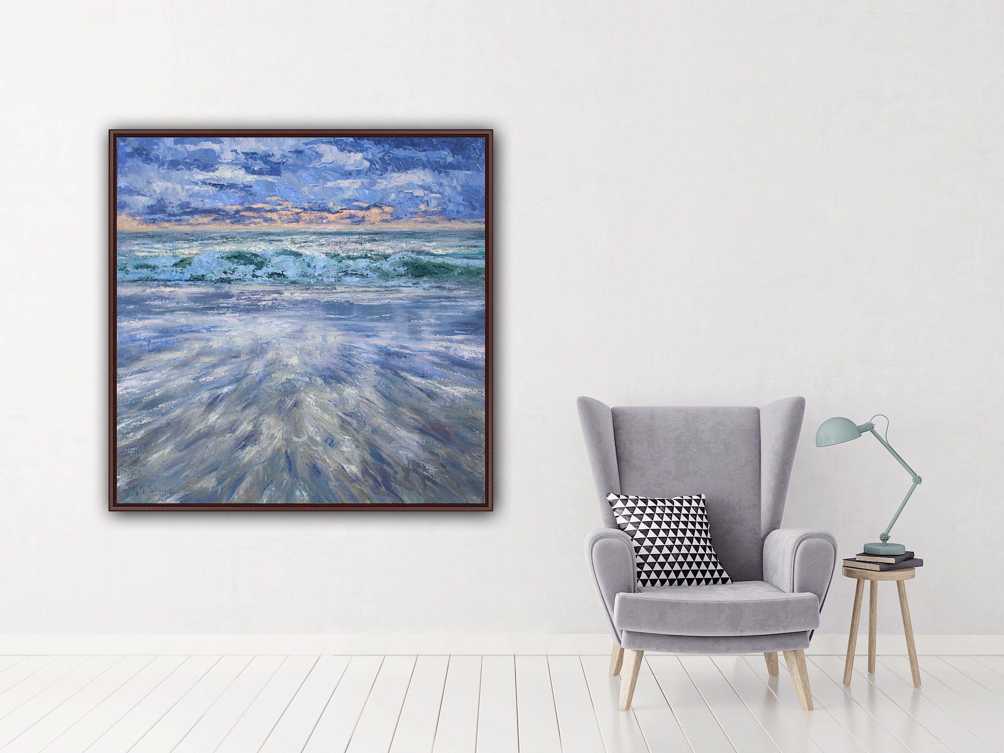 Seaside Dreams, Painting, Oil on Canvas For Sale 4