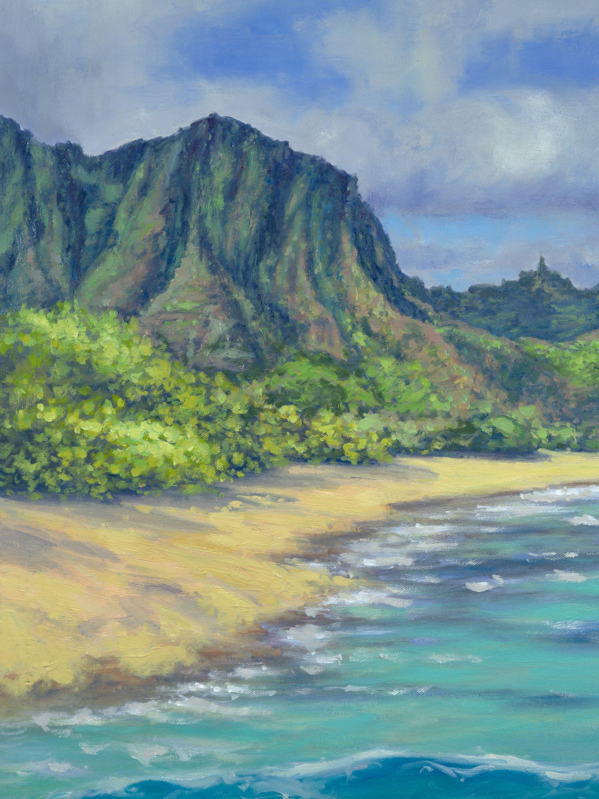 Snorkeling In Hawaii, Painting, Oil on Canvas For Sale 1