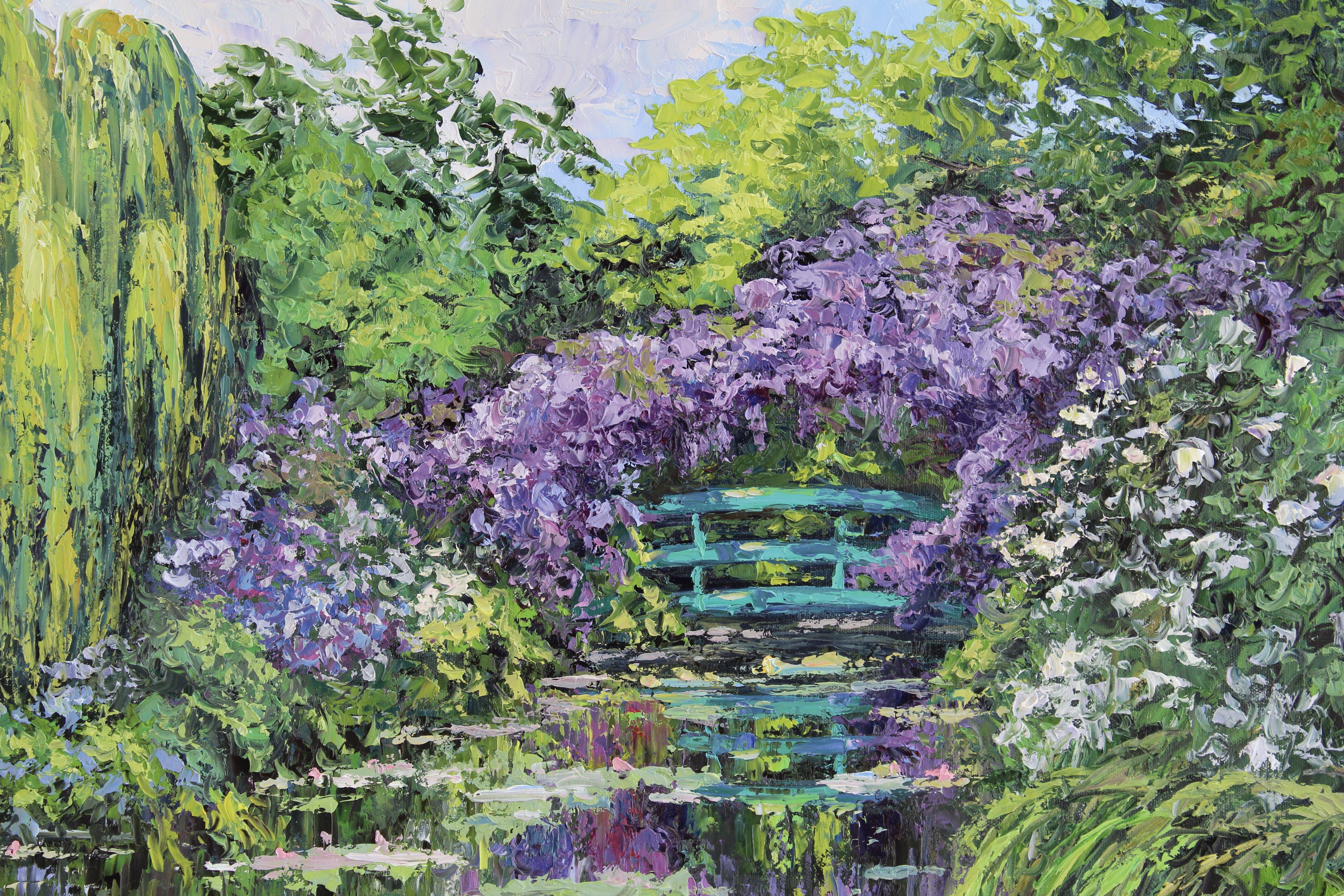 The Beauty Of Giverny, Painting, Oil on Canvas For Sale 1