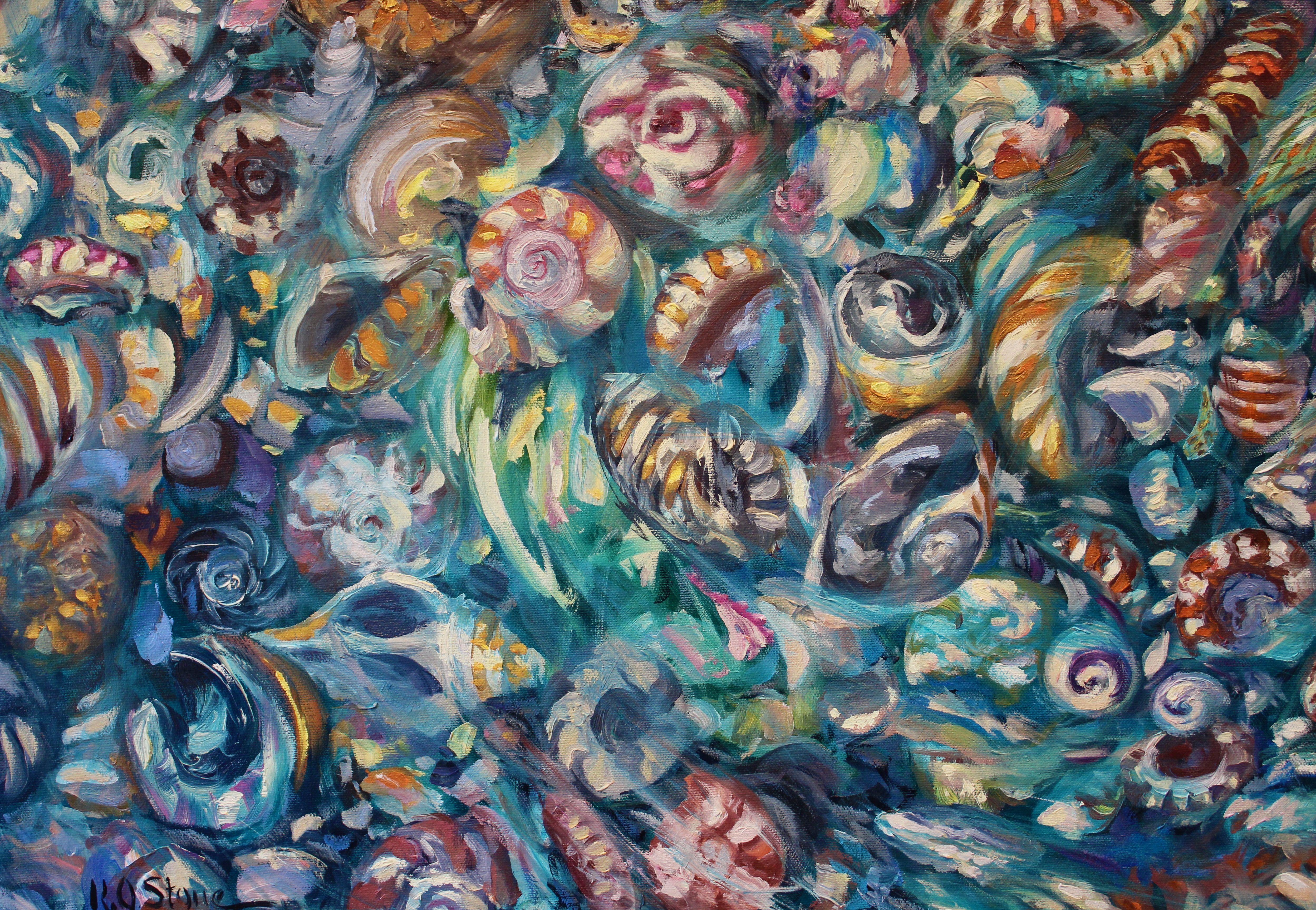 Tide Pool IV, Gemälde, Öl auf Leinwand im Angebot 1