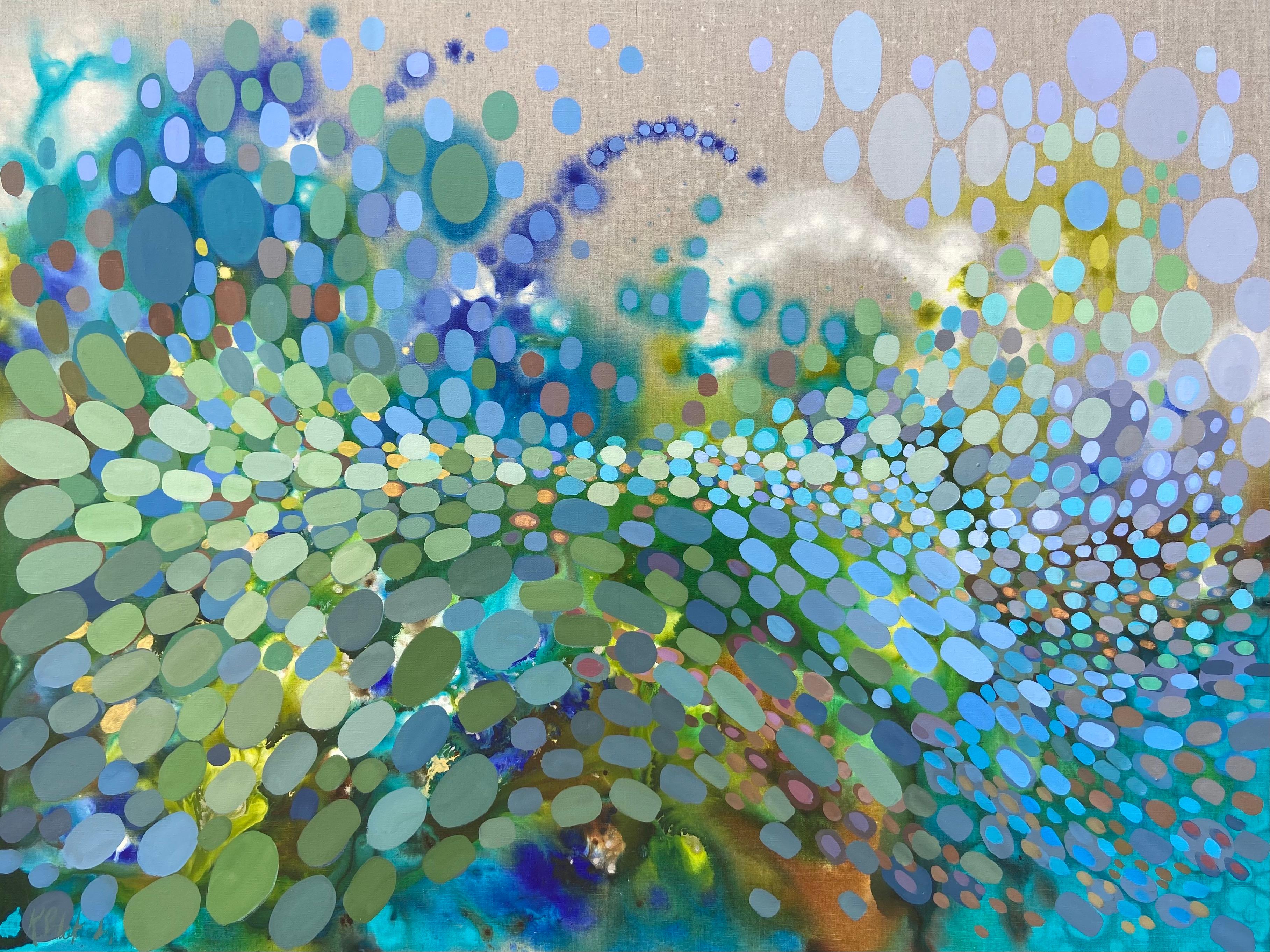 Kristen Pobatschnig Abstract Painting - Lightwave VIII