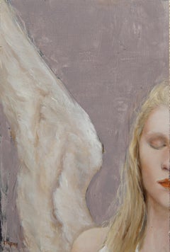« Silence » (2022) de Kristen Santucci, peinture à l'huile, portrait