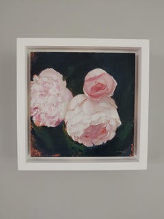 "Spring Peonies" (2022) by Kristen Santucci, Oil Painting, Still Life