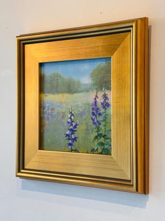 Campanula - original impressionism painting - contemporary art
