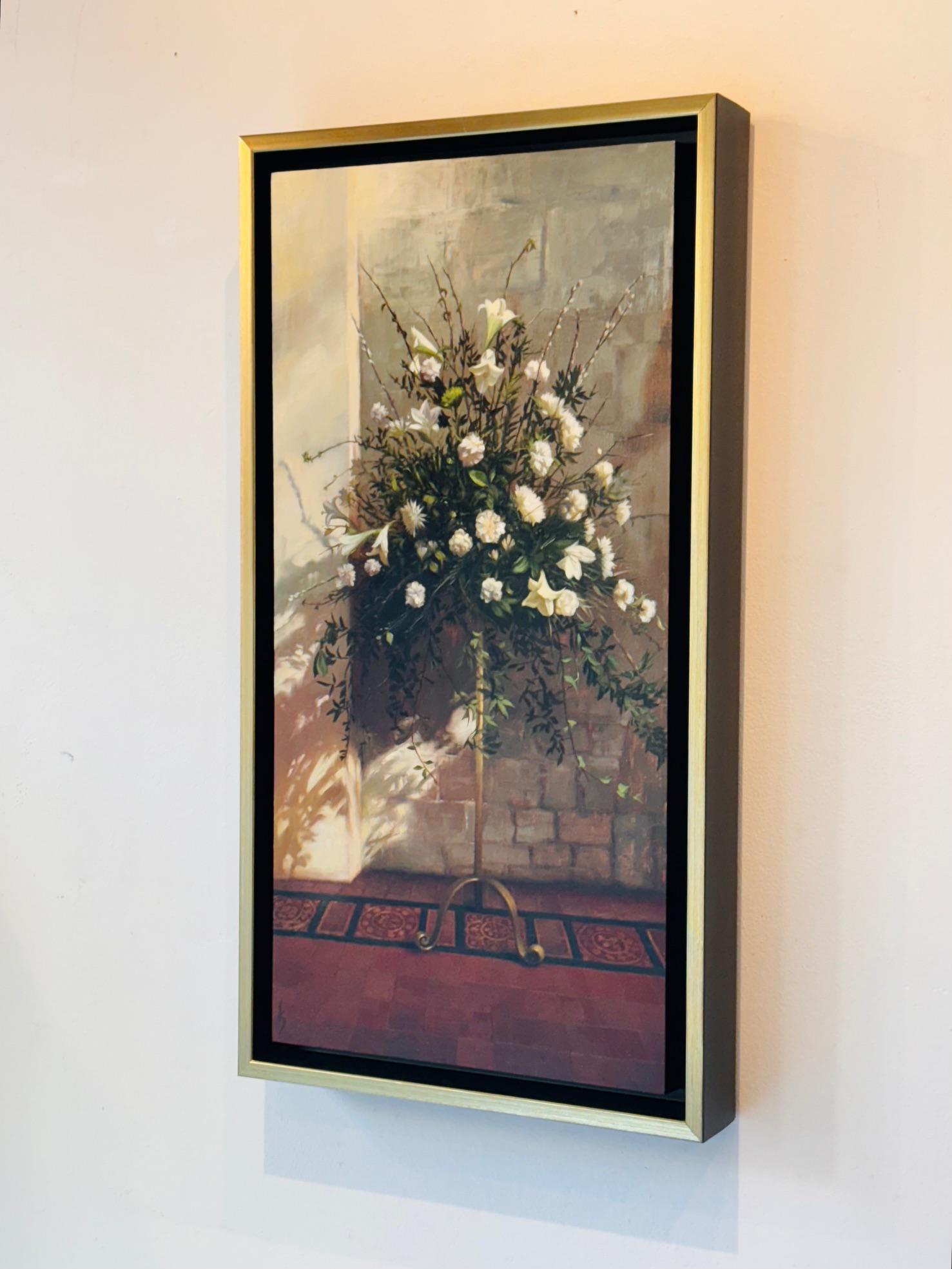 Full of Grace - original impressionism painting - contemporary art - Interior Painting Marrone di Kristen Savage