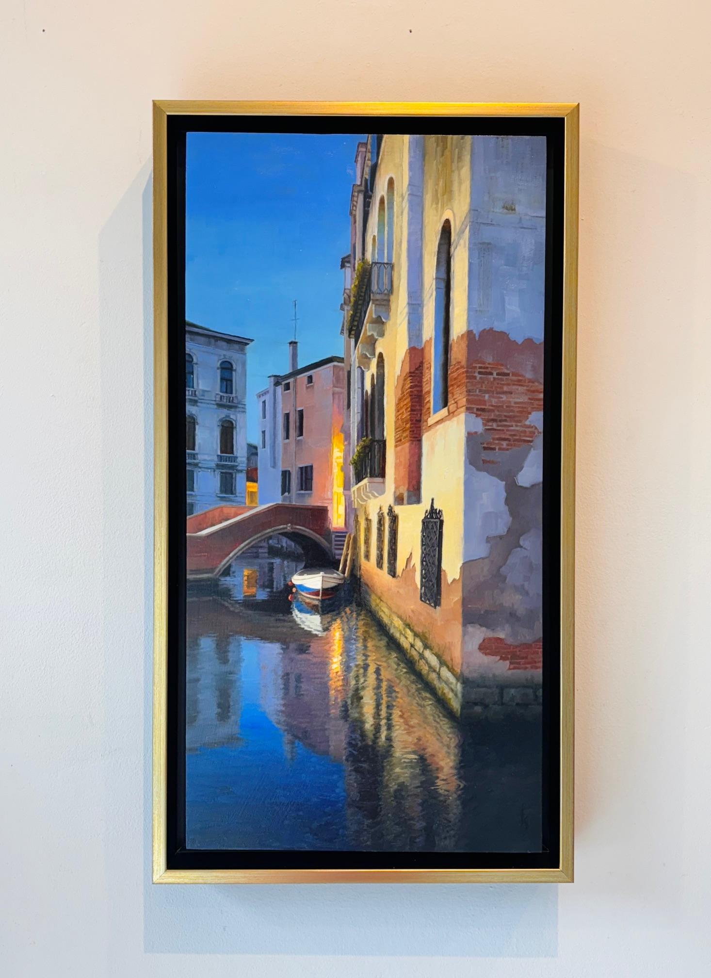 Quiet Evening in Venice - original impressionism painting - contemporary art