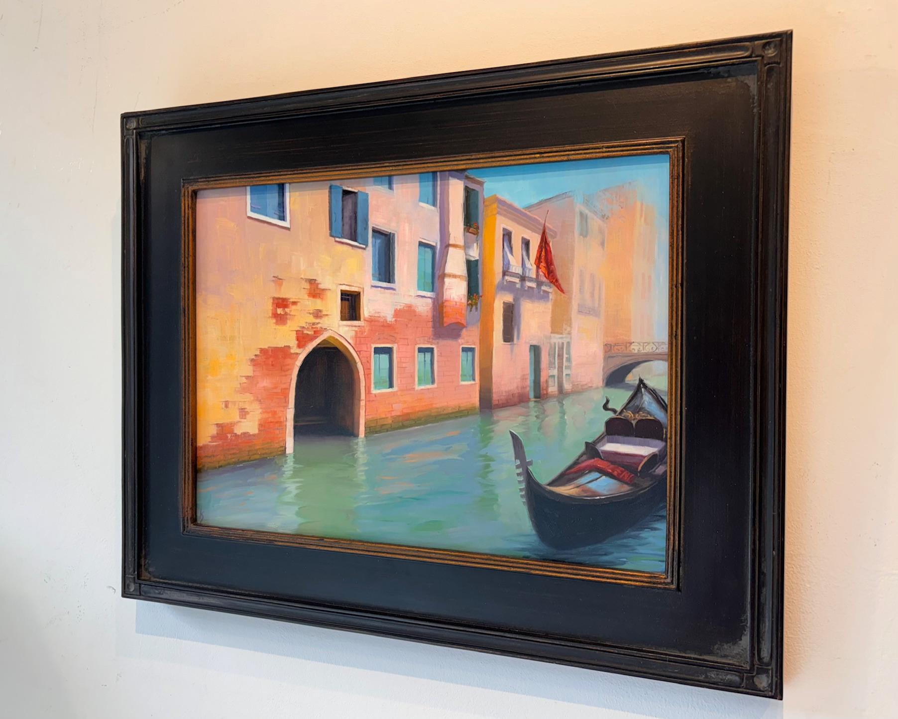 Venice Beauty - original impressionism painting - contemporary art - Interior Painting Beige di Kristen Savage