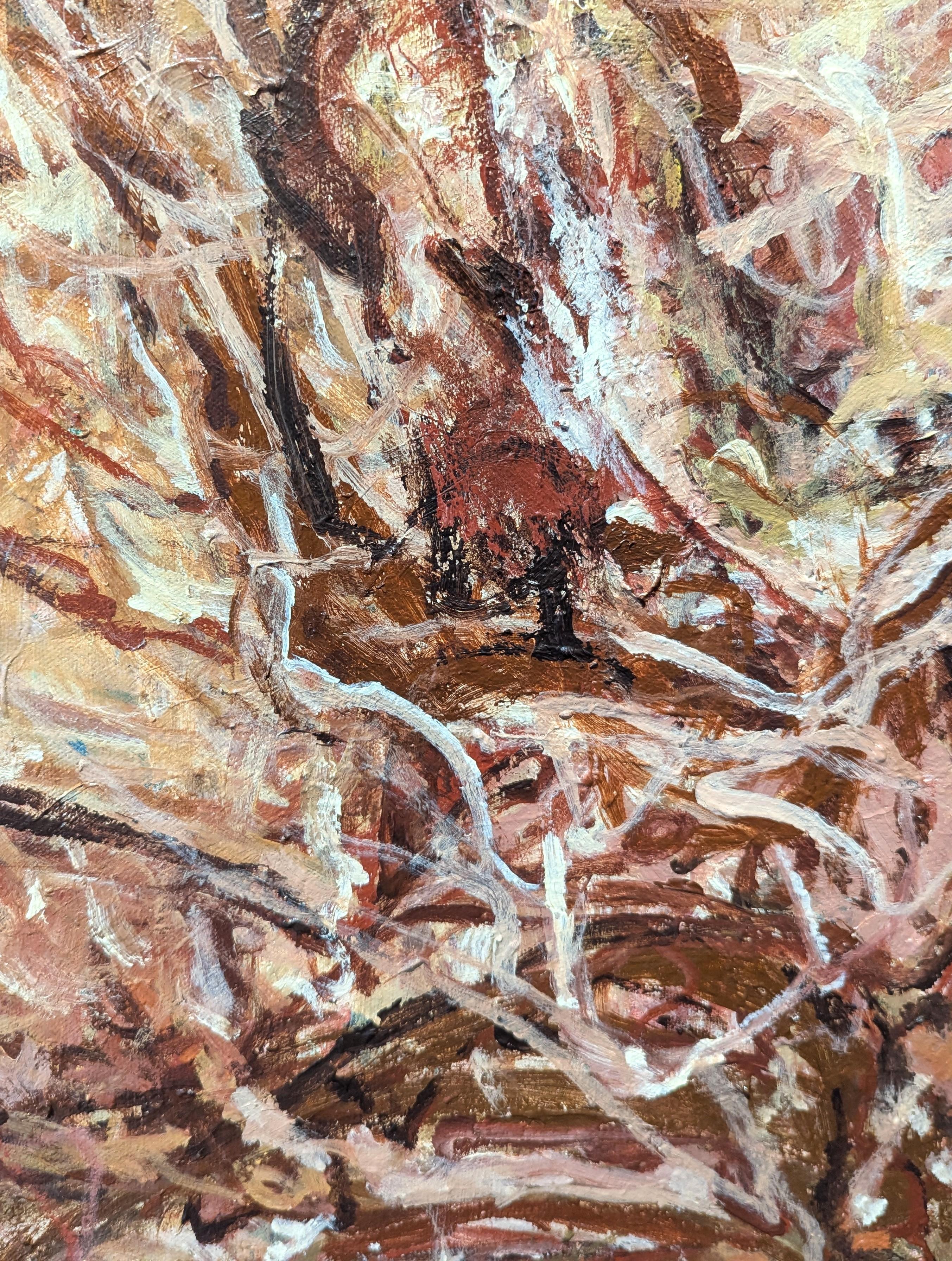 Welcome Back Home, My Love Peinture abstraite contemporaine gestuelle et neutre en vente 3