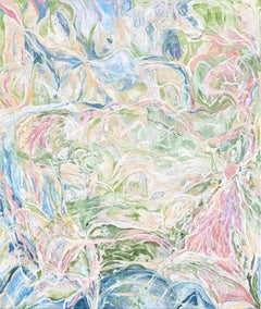 “Welcome Back Home, My Love” Contemporary Gestural Neutral Abstract Painting