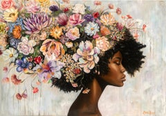 Blooming In Silence.  Contemporary Figurative Painting