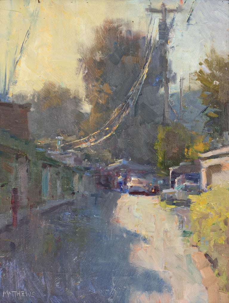 Kristian Matthews "Atmospheric Alley" An Abstract Painting of an