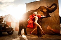 Elephant I - Photographie de mode avec l'éléphant au cirque Photographie Fine Art