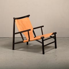 Kristian Sofus Hansen & Tommy Hyldahl Samurai Lounge Chair black oak and leather