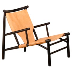 Kristian Sofus Hansen & Tommy Hyldahl Samurai Lounge Chair black oak and leather