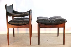 Fauteuil Vedel et repose-pieds « Modus » de Kristian Solmer par Soren Willadsen, années 1960