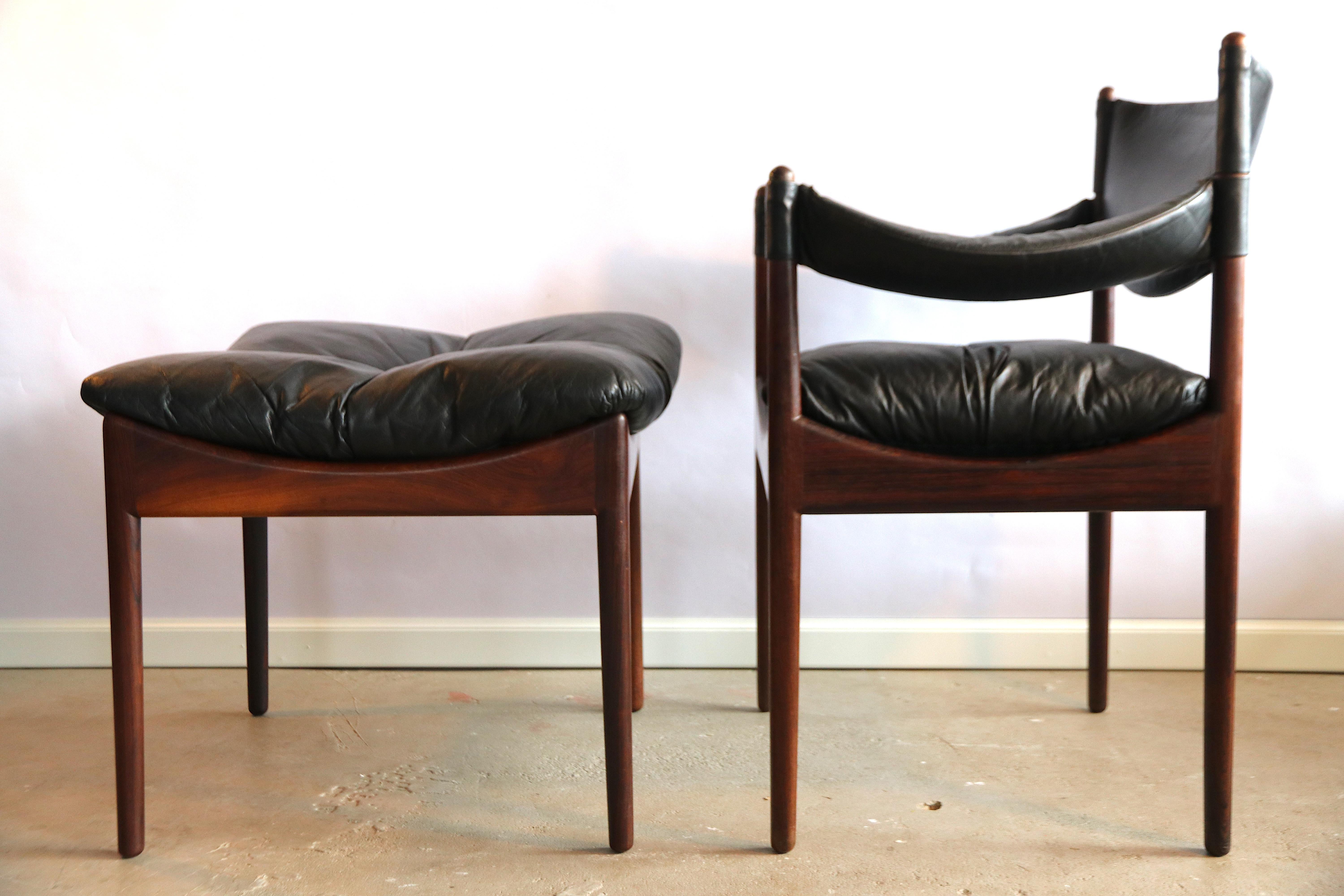 Danish Kristian Solmer Vedel Armchair and Ottoman 