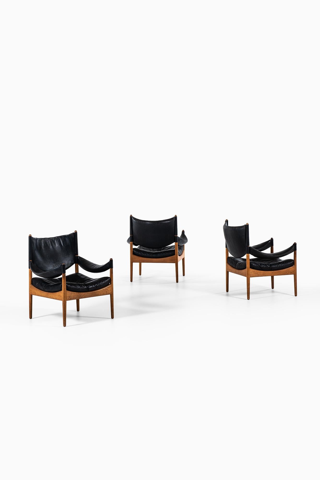 Rare easy chair model Modus designed by Kristian Solmer Vedel. Produced by Søren Willadsen møbelfabrik in Denmark.