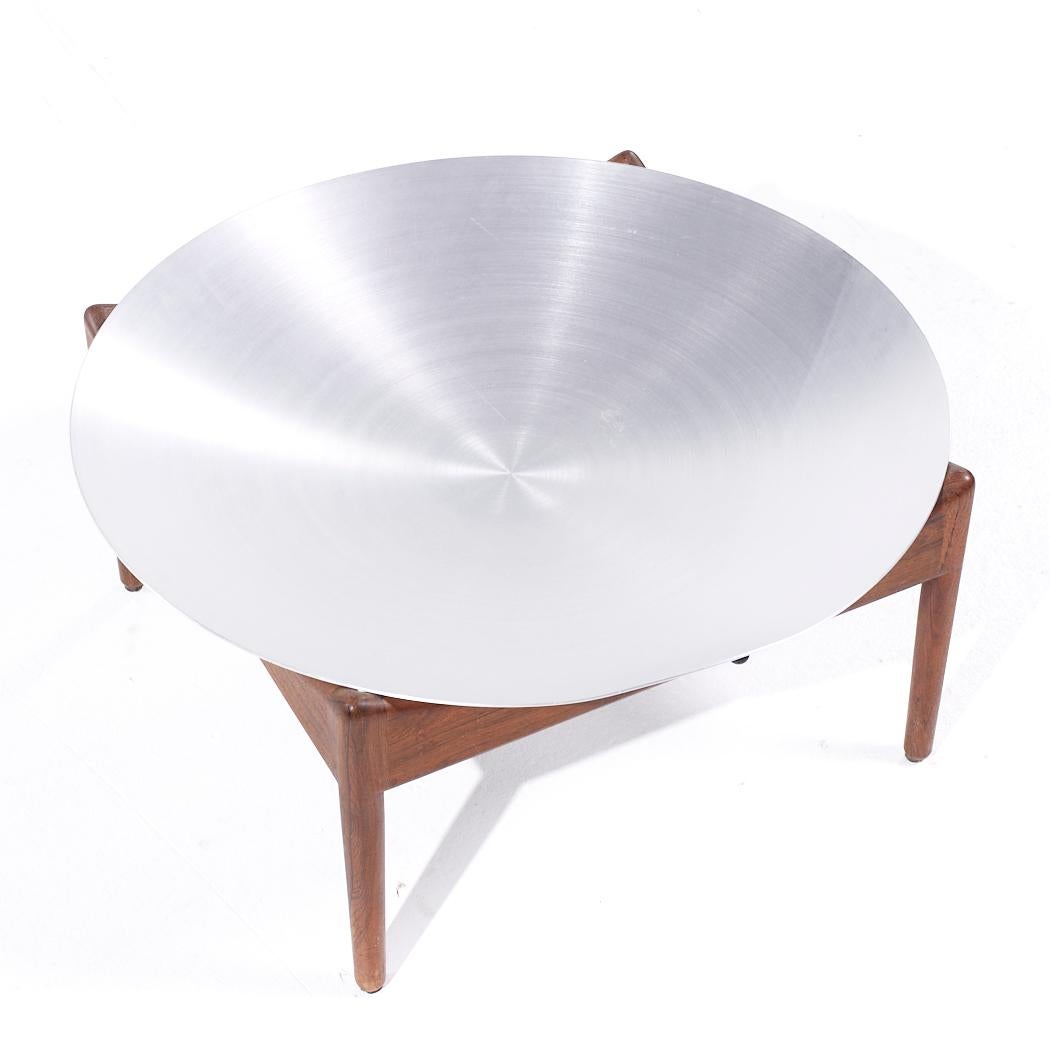 Kristian Solmer Vedel Modus Mid Century Fruit Bowl Rosewood Side Table en vente 1
