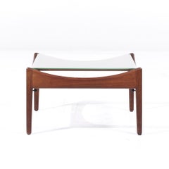 Kristian Solmer Vedel Modus Mid Century Rosewood and Glass Side Table