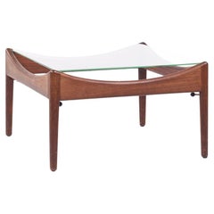 Kristian Solmer Vedel Modus Mid Century Rosewood and Glass Side Table