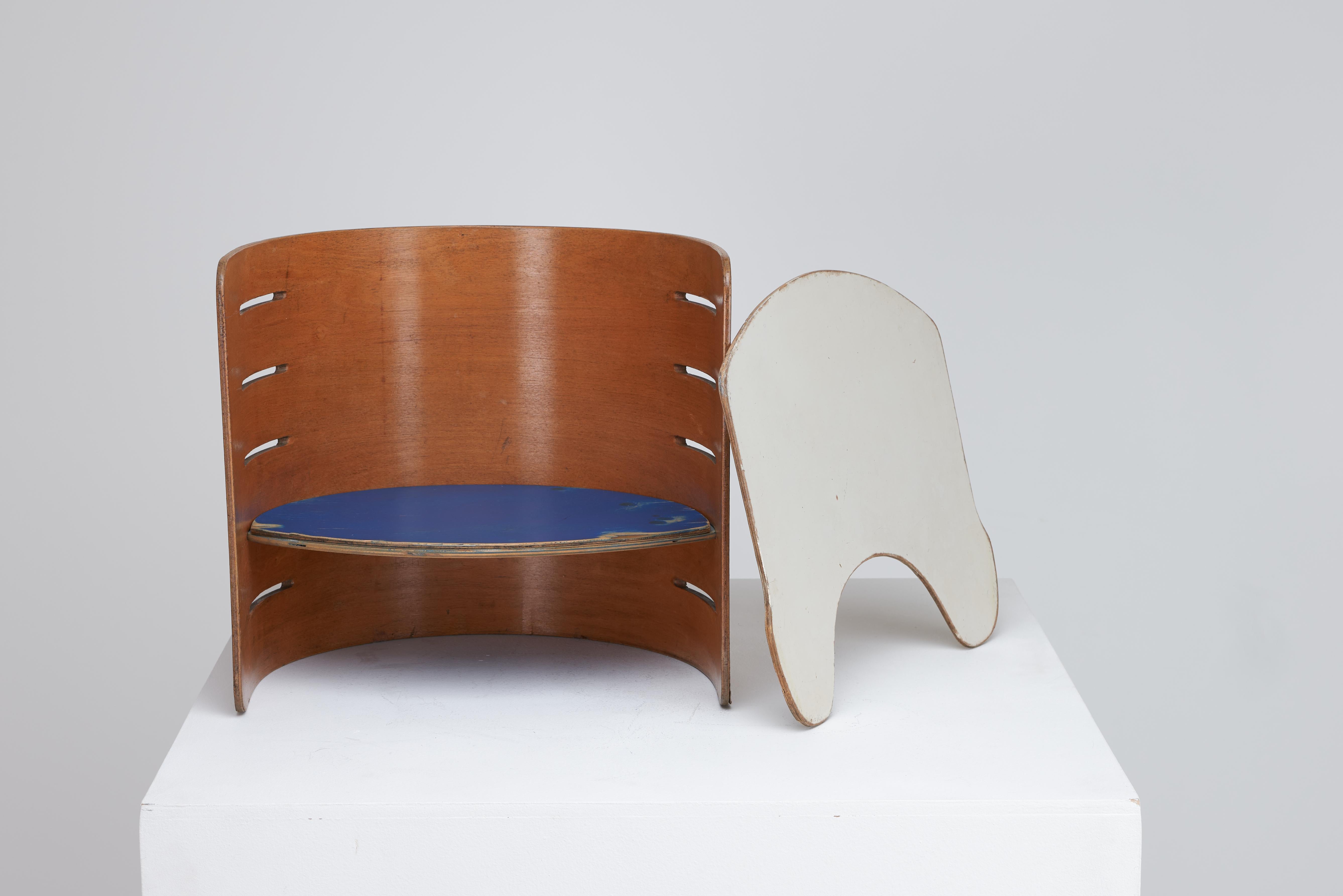 Kristian Solmer Vedel Plywood Child's Chair for Orskow & Co, Denmark 1957 For Sale 2