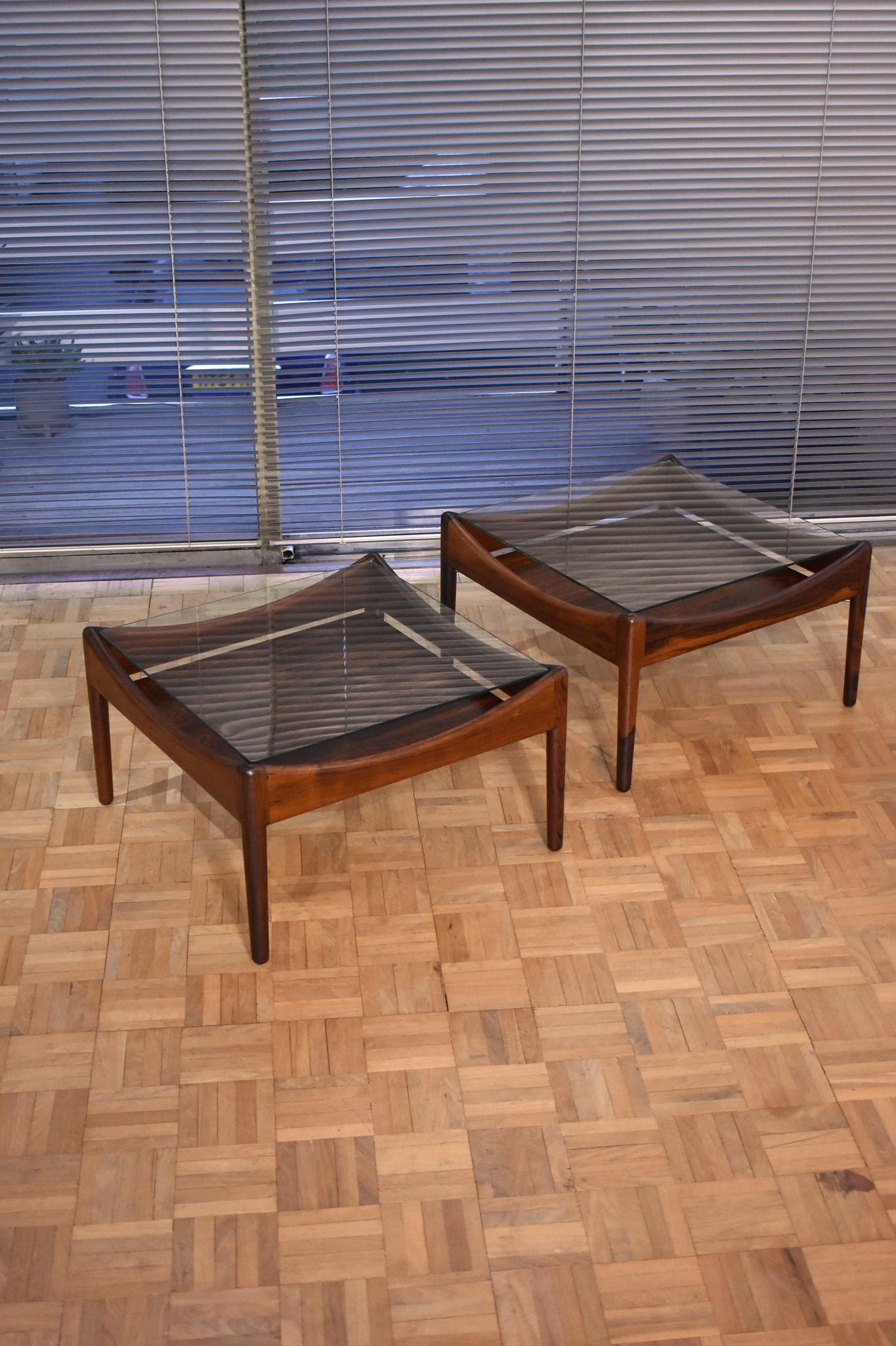 Danish Kristian Vedel Brazilain Rosewood Modus Tables for Søren Willadsen