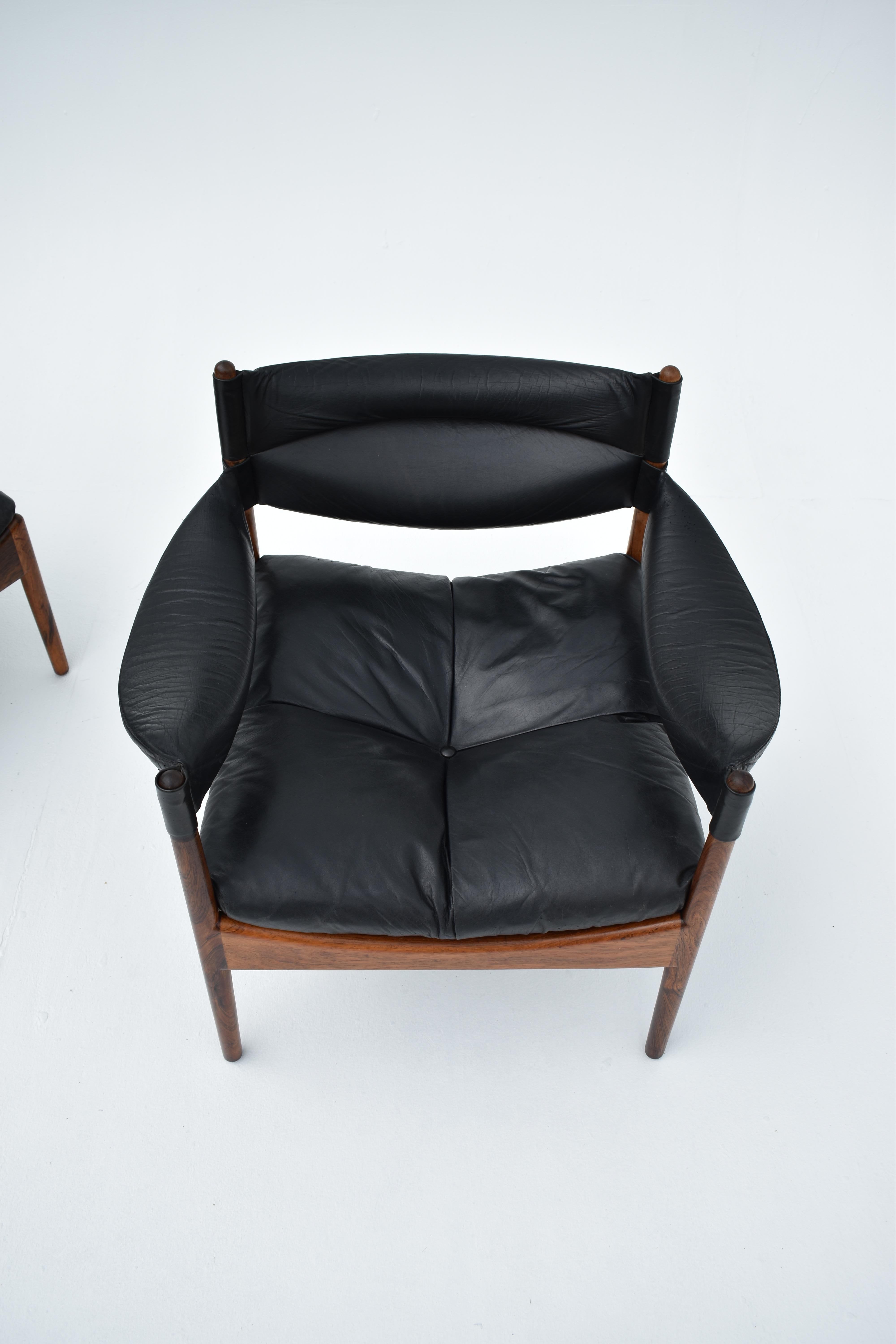 Danish Kristian Vedel Modus Lounge Chair & Footstool For Søren Willadsen møbelfabrik