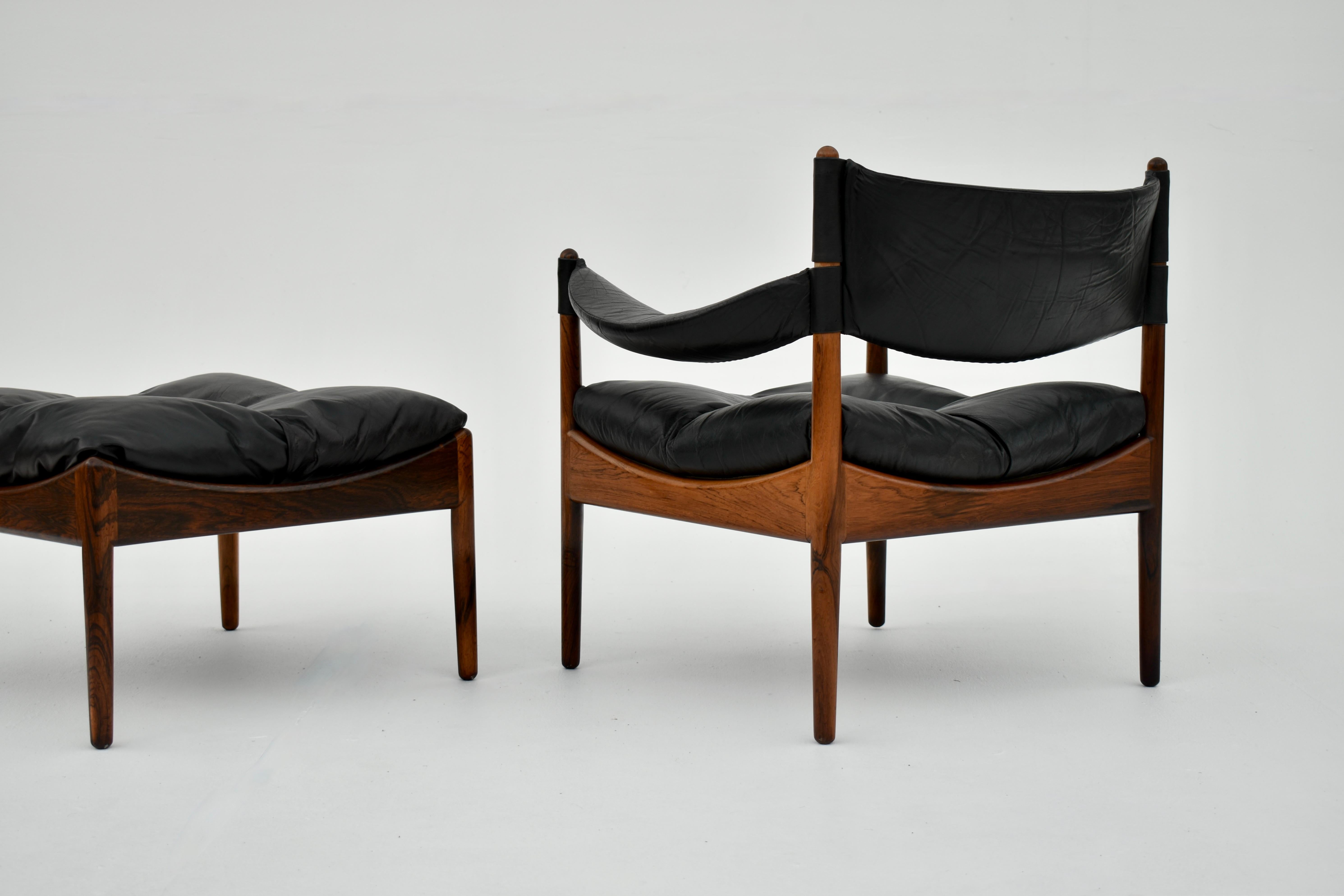 Kristian Vedel Modus Lounge Chair & Footstool For Søren Willadsen møbelfabrik 1