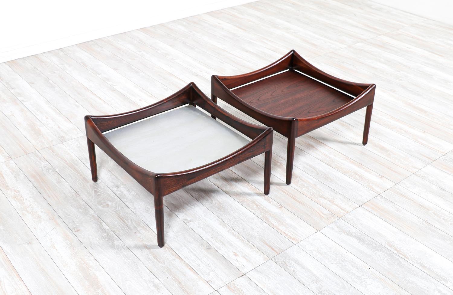 Mid-20th Century Kristian Vedel Rosewood Coffee/Side Tables for Søren Willadsen