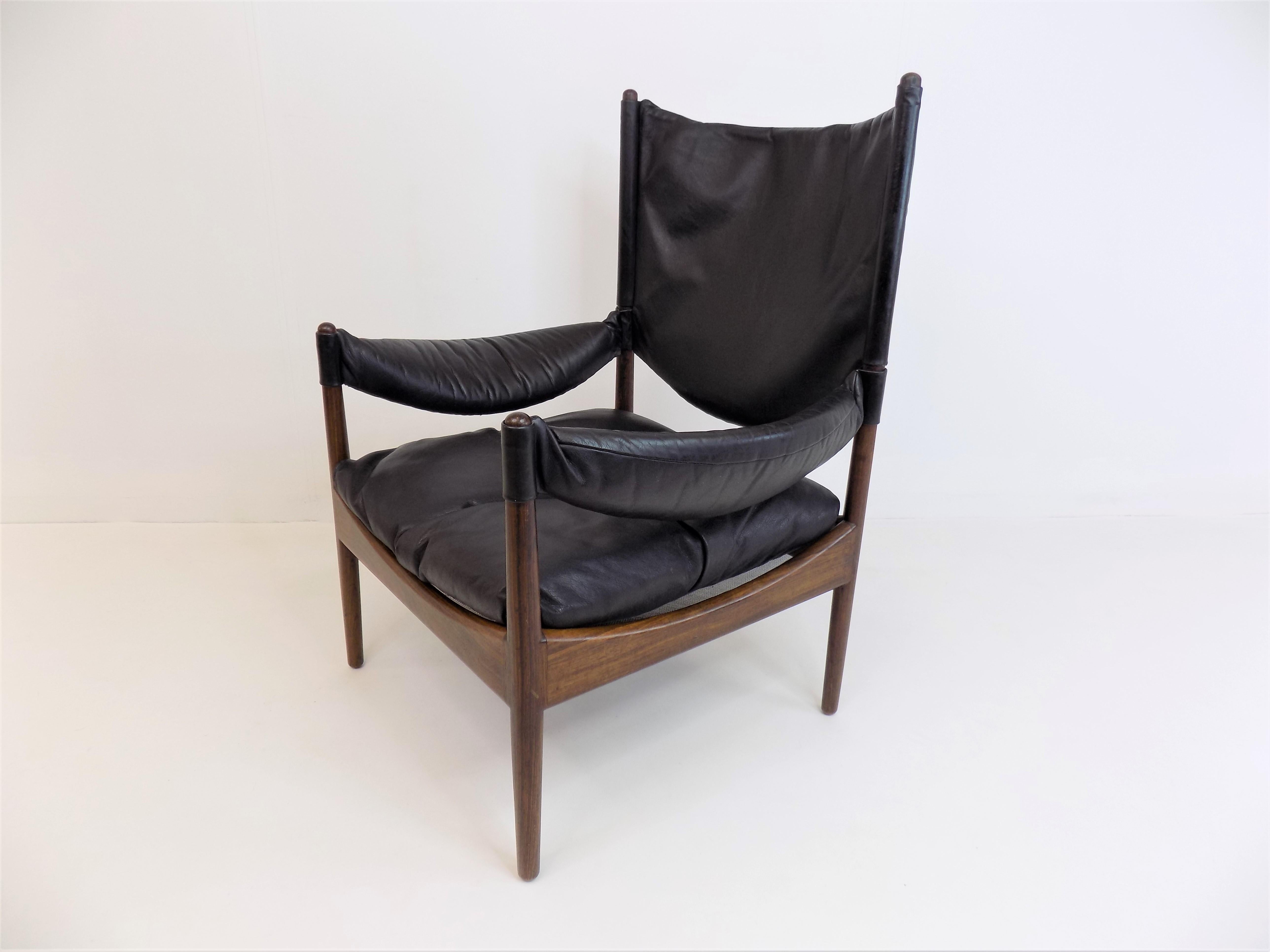 Kristian Vedel Set of 2 Modus Leather Chairs for Søren Willadsen 8