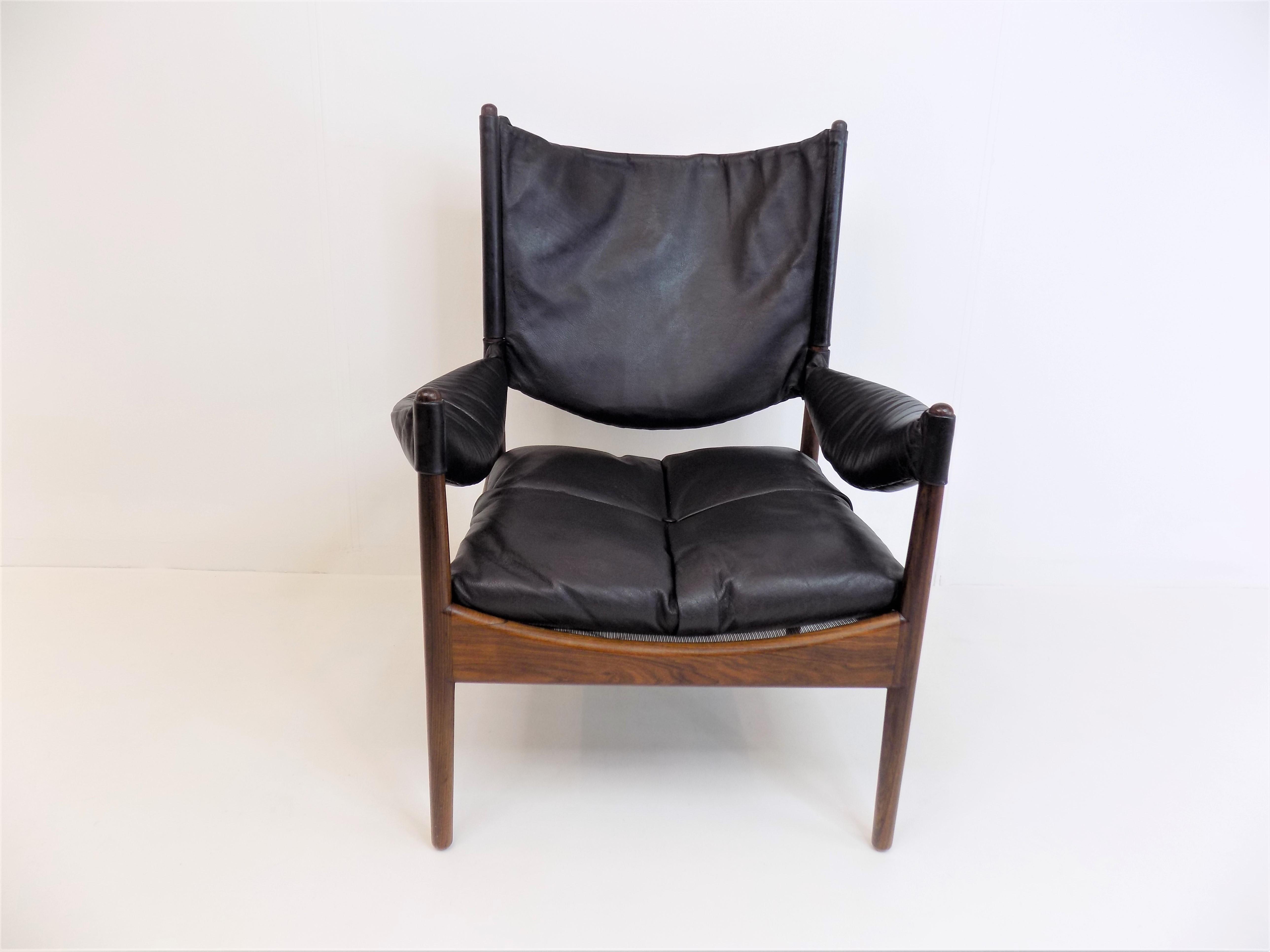 Kristian Vedel Set of 2 Modus Leather Chairs for Søren Willadsen 9