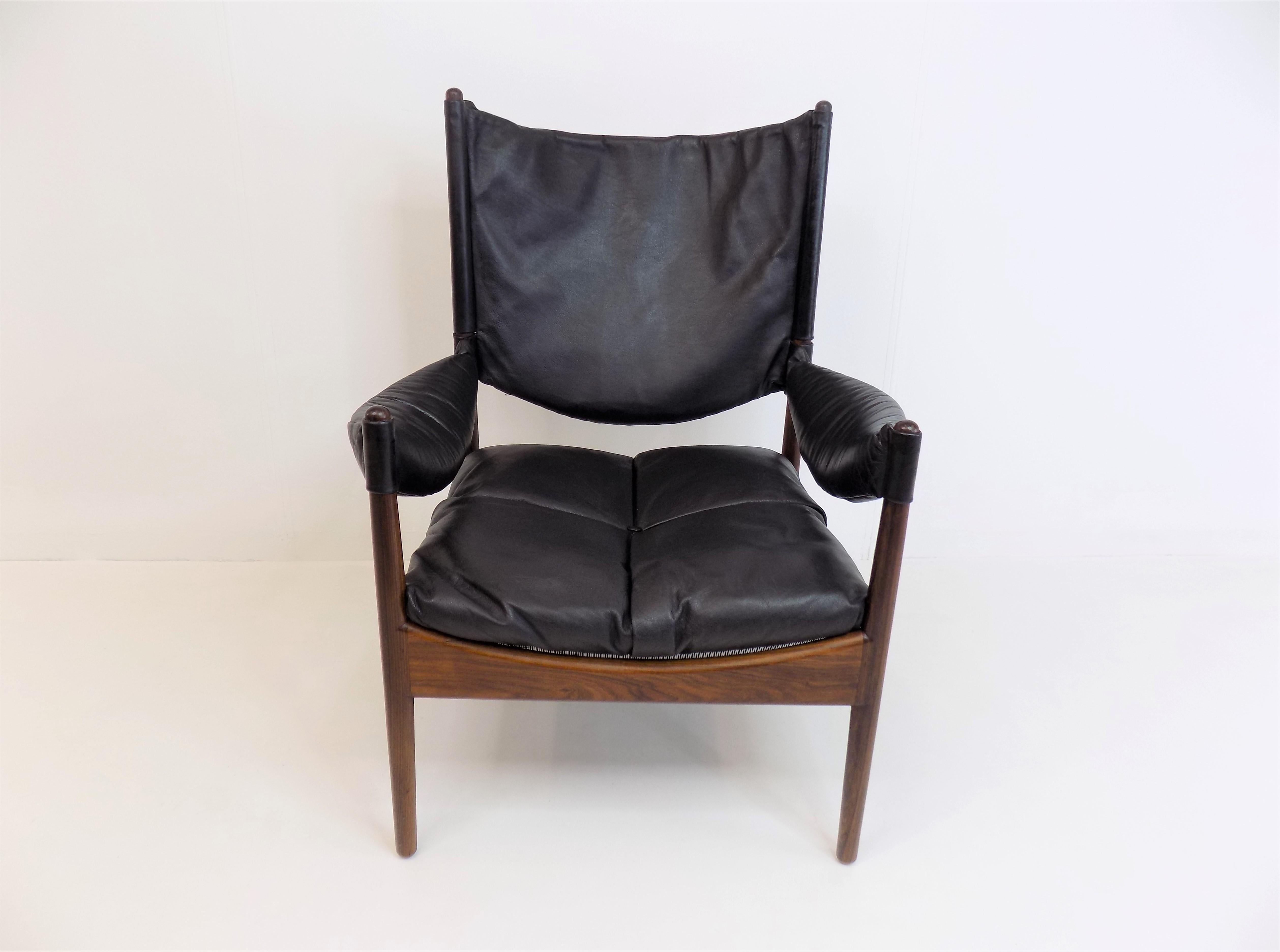 Kristian Vedel Set of 2 Modus Leather Chairs for Søren Willadsen 13