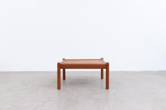 Kristian Vedel Style Teak Coffee Table or Side Table with Rounded Legs and Lip